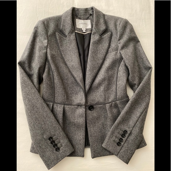 L.K. Bennett Peplum Tweed Jacket - Picture 1 of 8